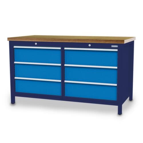 Bedrunka + Hirth Werkbank, 6 Schubladen
