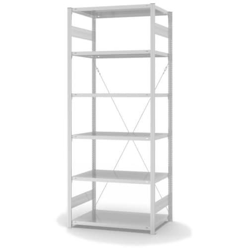 hofe ESD-Regal, Höhe x Breite x Tiefe 2500 x 1060 x 635 mm, 6 Böden