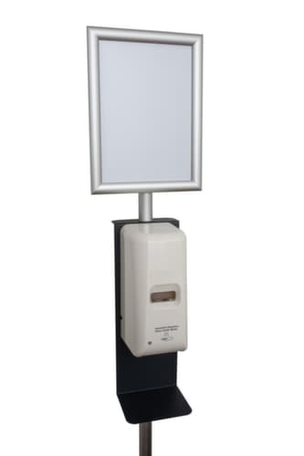 Desinfektionsstation mit DIN A4-Rahmen, mit Sensor