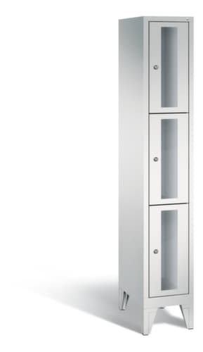 C+P Schließfachschrank Classic mit Sichtfenstertüren