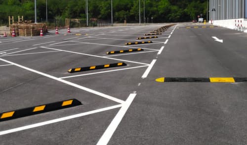 Moravia Parkplatzbegrenzung Park-AID®, Breite 1800 mm, schwarz/gelb