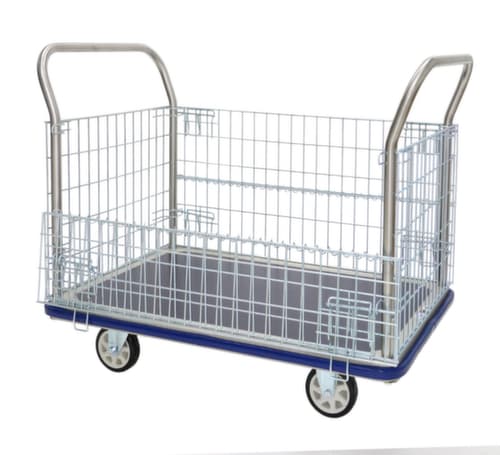 Gitter-Vierwandwagen mit rutschfester Ladefläche