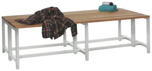 PAVOY Umkleidebank Basis mit Holzleisten