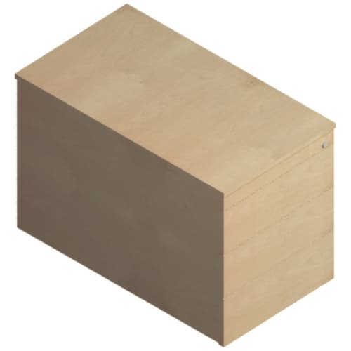 Rollcontainer RQ60, 4 Schublade(n), lichtgrau/lichtgrau