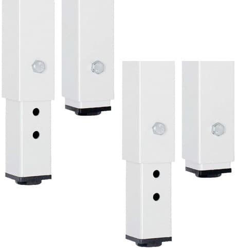 RAU Höhenverstellbare Werkbank Serie 8000, 3 Schubladen, RAL7035 Lichtgrau/RAL5010 Enzianblau