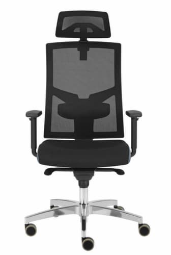 Bürodrehstuhl Premium mit Netzrückenlehne
