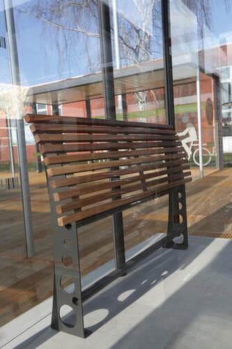BIK TEC Anlehnbank Deluxe 150, Breite x Tiefe 1500 x 185 mm