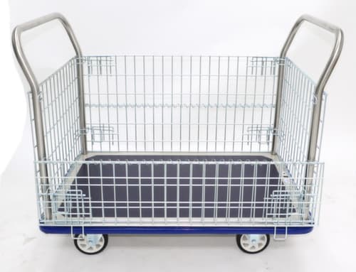 Gitter-Vierwandwagen mit rutschfester Ladefläche