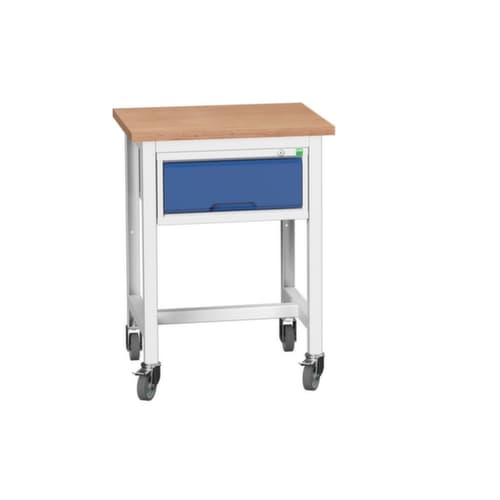 bott Mobile Werkbank verso, 1 Schublade, RAL7035 Lichtgrau/RAL5010 Enzianblau