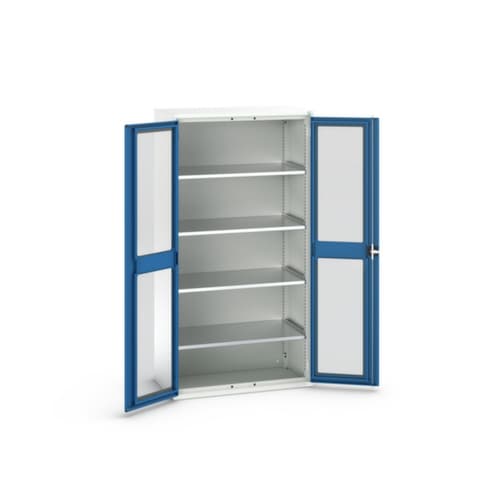 bott Flügeltürenschrank verso mit Sichtfenstern, Breite 1050 mm