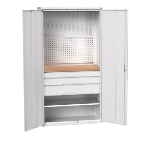 bott Loch-/Schlitzplattenschrank verso, 3 Schublade(n)