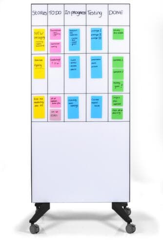Legamaster Mobile Glastafel, Höhe x Breite 1950 x 900 mm