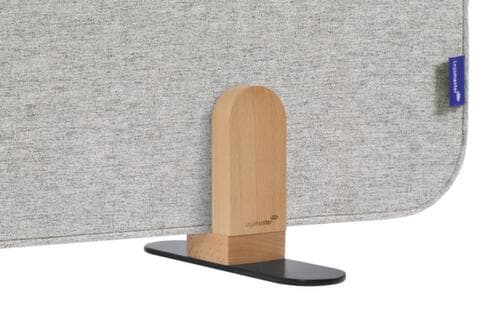 Legamaster Schallabsorbierende Tischtrennwand ELEMENTS, Höhe x Breite 600 x 1200 mm, Wand grau