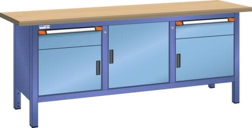 Thurmetall Werkbank, 2 Schubladen, 3 Schränke