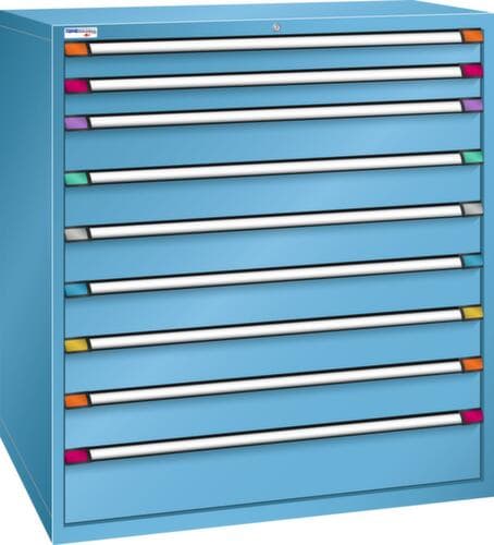 Thurmetall Schubladenschrank mit Breite 1205 mm, 9 Schublade(n)