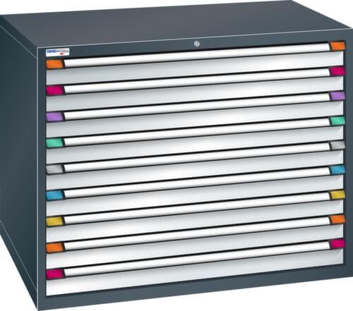 Thurmetall Schubladenschrank mit Breite 1205 mm, 9 Schublade(n)