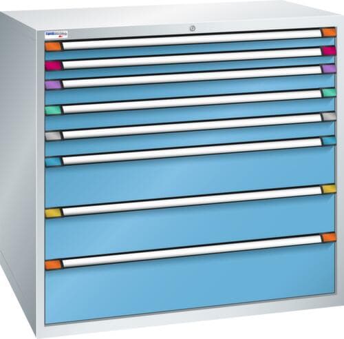 Thurmetall Schubladenschrank mit Breite 1205 mm, 8 Schublade(n)