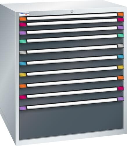Thurmetall Schubladenschrank mit Breite 1005 mm, 10 Schublade(n)