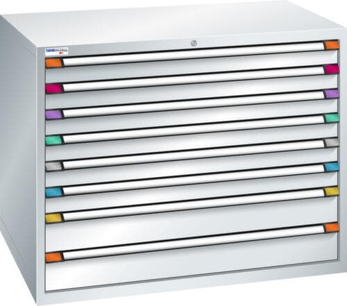 Thurmetall Schubladenschrank mit Breite 1205 mm, 8 Schublade(n)