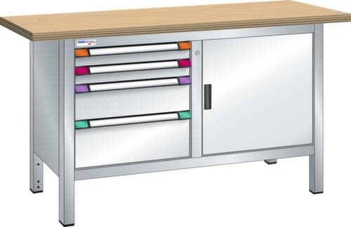 Thurmetall Werkbank, 4 Schubladen, 1 Schrank