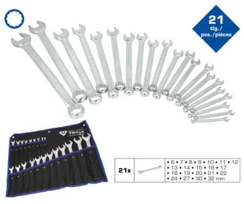 Brilliant Tools Ring-Maulschlüssel-Satz