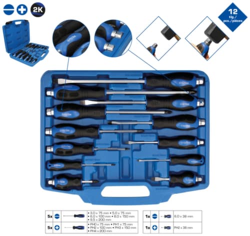 Brilliant Tools Schraubendreher-Satz mit Schlagkappe