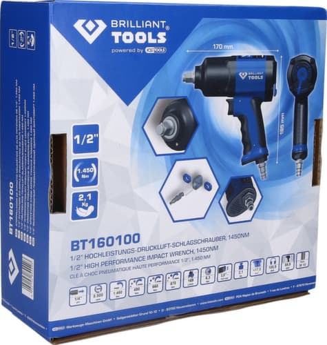 Brilliant Tools 1/2" Druckluft-Schlagschrauber
