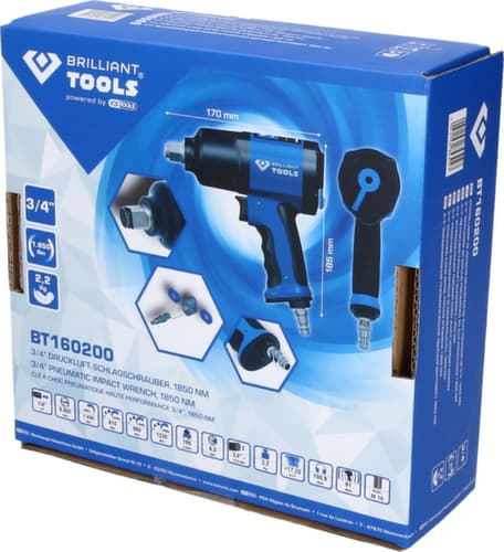 Brilliant Tools 3/4" Druckluft-Schlagschrauber