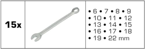 Brilliant Tools Ring-Maulschlüssel-Satz