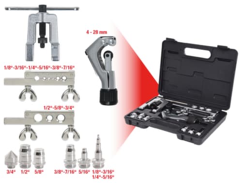 KS Tools Klima-Kälte-Bördel- und Muffen-Satz 1/8"-3/4"