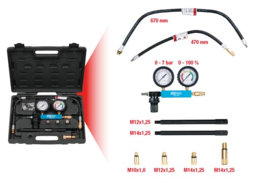 KS Tools Zylinder-Druckverlust-Tester