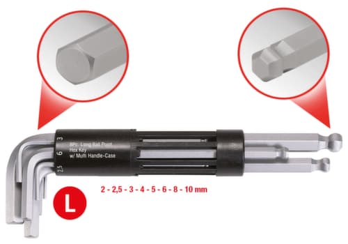 KS Tools 3 in 1 Innen6kant-Winkelstiftschlüssel-Satz
