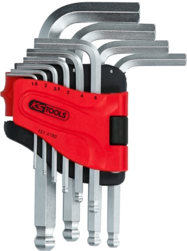 KS Tools Kugelkopf-Innensechskant-Winkelstiftschlüssel-Satz