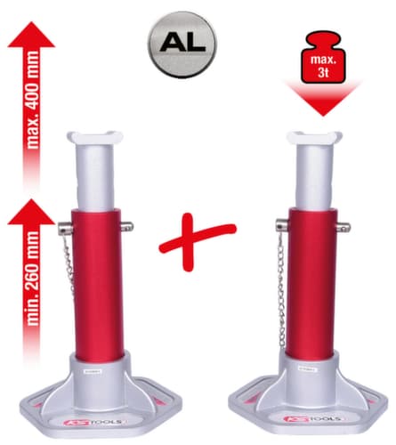 KS Tools Aluminium-Unterstellbock-Set