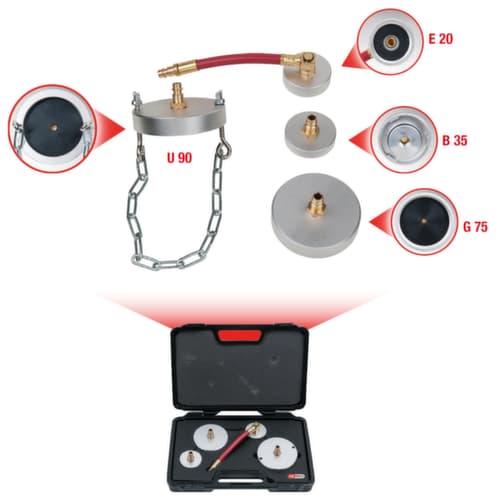 KS Tools Universal-Adaptersatz zur Bremsentlüftung