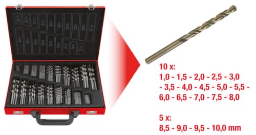 KS Tools HSS-G Co 5 Spiralbohrer-Satz