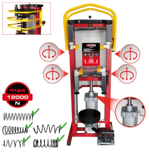 KS Tools Druckluft-Stand-Federspanner