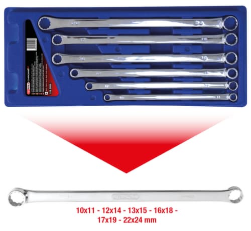 KS Tools CHROMEplus Doppel-Ringschlüssel-Satz
