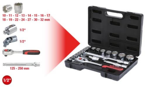 KS Tools 1/2" Steckschlüssel-Satz