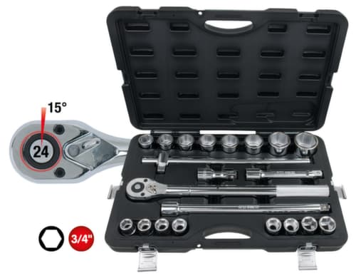 KS Tools 3/4" Steckschlüssel-Satz