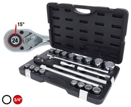 KS Tools 3/4" Steckschlüssel-Satz