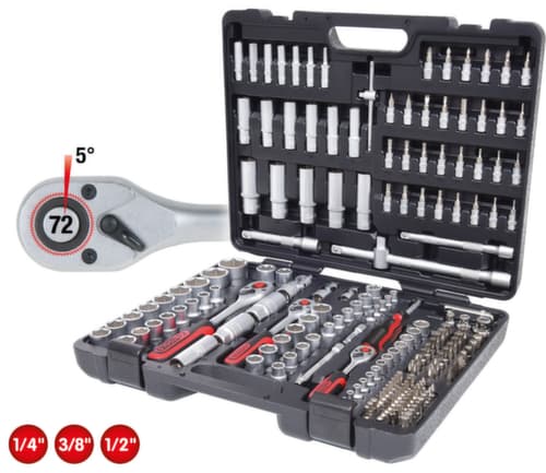 KS Tools 1/4"+3/8"+1/2" Steckschlüssel-Satz