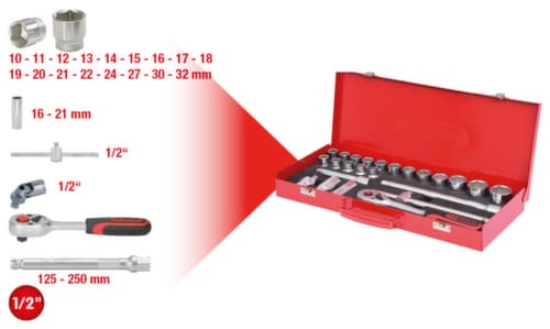KS Tools 1/2" Steckschlüssel-Satz