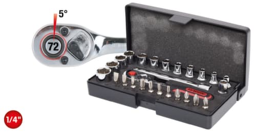 KS Tools 1/4" CHROMEplus Steckschlüssel-Satz