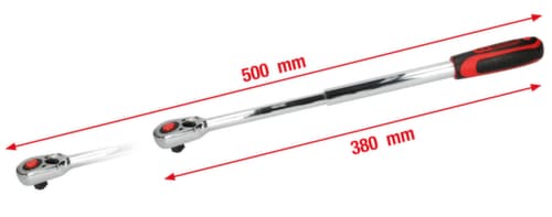 KS Tools 1/2" CHROMEplus Teleskop-Umschaltknarre