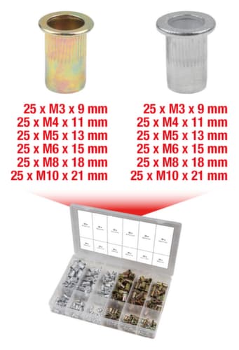 KS Tools Sortiment Gewindenieten