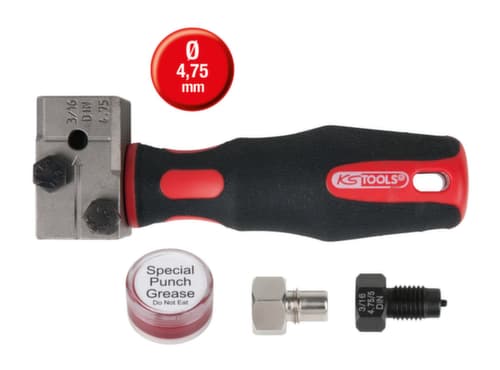 KS Tools FLAREFIXeco 4,75 mm Universal-Bremsleitungs-Bördelgerät-Satz