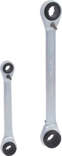 KS Tools 4 in 1 GEARplus umschaltbar Doppel-Ratschenringschlüssel-Satz