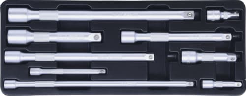 KS Tools 1/4"+3/8"+1/2" Verlängerungs-Satz
