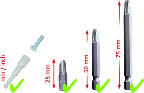 KS Tools 1/4" Bit-Satz
